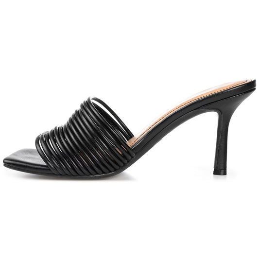 Journee Collection Calliope Heeled Sandal - Black 8