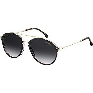 Carrera 171/S 0WR7 55MM Unisex Aviator Sunglasses - Blk Havana/Dk Gry Gradient/Gold