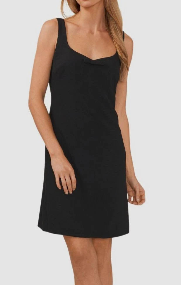 Cece Bow Shift Dress - Black