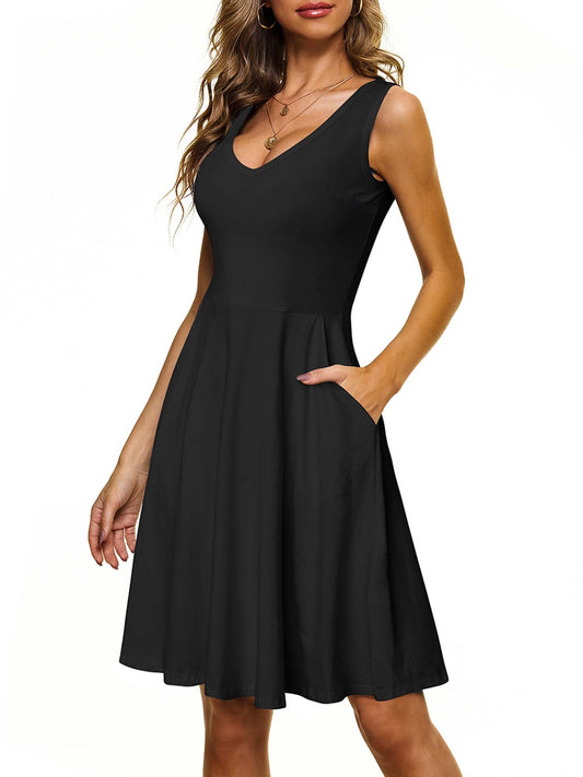 $15 Huhot A-line Dress - Black