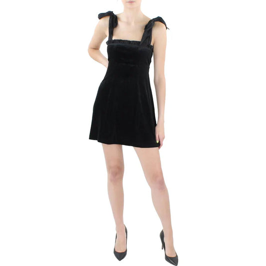 Danielle Bernstein Velvet Mini Dress