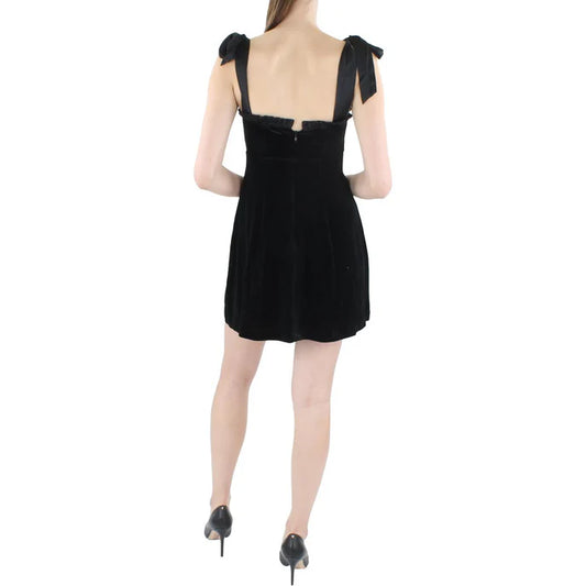 Danielle Bernstein Velvet Mini Dress