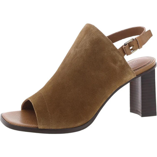 Donald Pliner Iliana 02 Suede Slingback Sandals -  Saddle 9.5