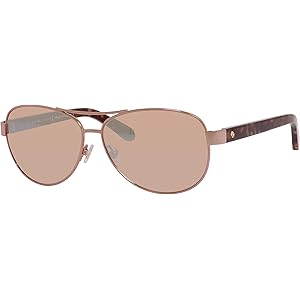 Kate Spade Dalia Aviator Sunglasses - Rose Gold/Brown