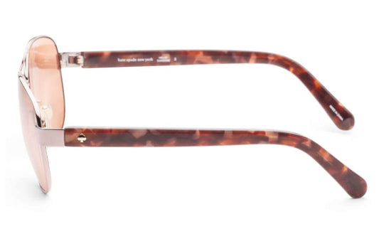 Kate Spade Dalia Aviator Sunglasses - Rose Gold/Brown