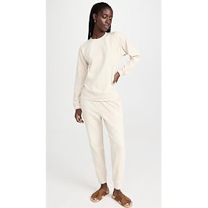 Eberjey Luxe Sweats The Long Sweatshirt - Botanical Oat