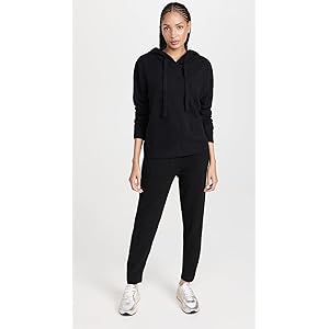 Eberjey Recycled Boucle Hoodie - Black