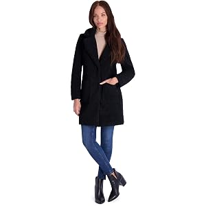 French Connection Shearling Faux Fur Coat