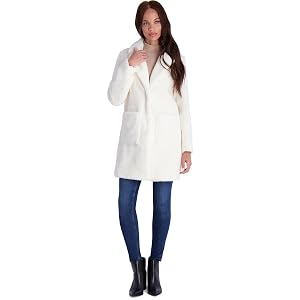 French Connection Shearling Faux Fur Coat