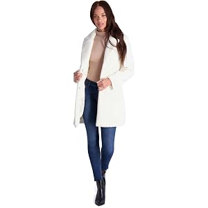 French Connection Shearling Faux Fur Coat
