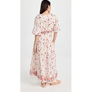 Free People Women's Lysette Maxi Dress -Tea Combo M