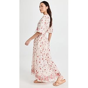 Free People Women's Lysette Maxi Dress -Tea Combo M