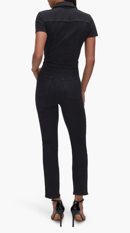Good American Denim Jumpsuit - Blk