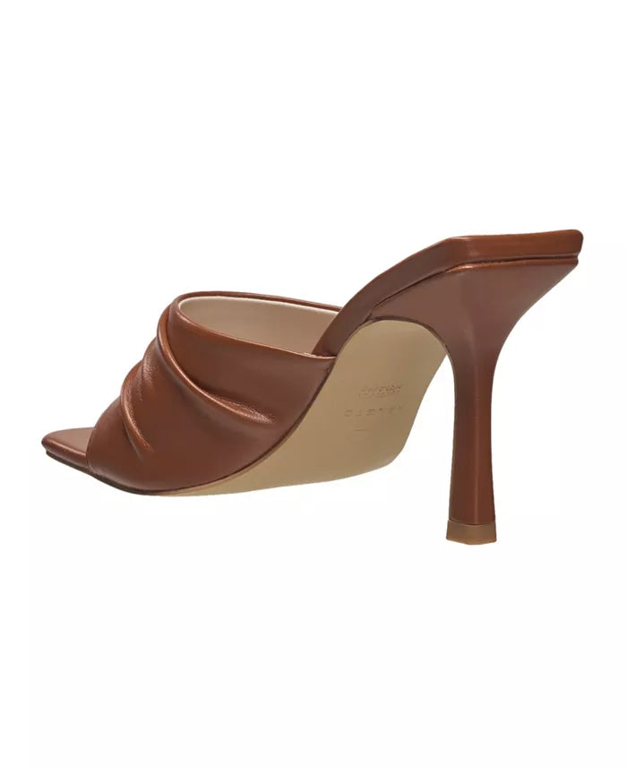 H Halston Luanda Square Toe Sandal - Tan 9.5