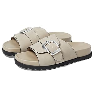 Marc Fisher LTD Hattie Flat Sandal - Sand Leather 8.5
