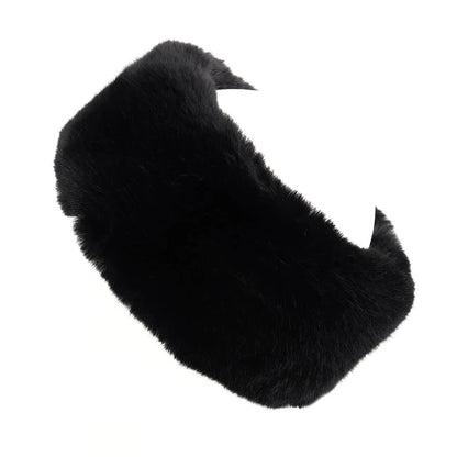 Surell Faux Mink Headband - Black