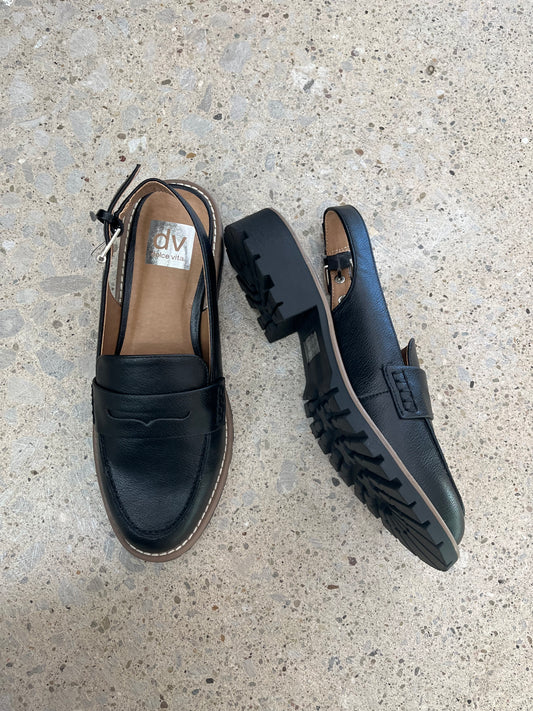 DV By Dolce Vita Cabo Faux Leather Slip On Slingbacks - Black 6.5