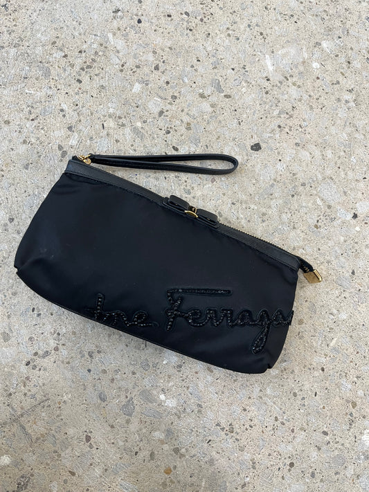 Salvatore Ferragamo Wristlet with Beaded Detail