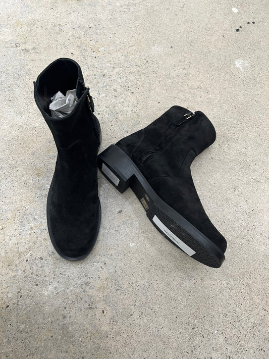 Stuart Weitzman Suede Ankle Boot - Black 8