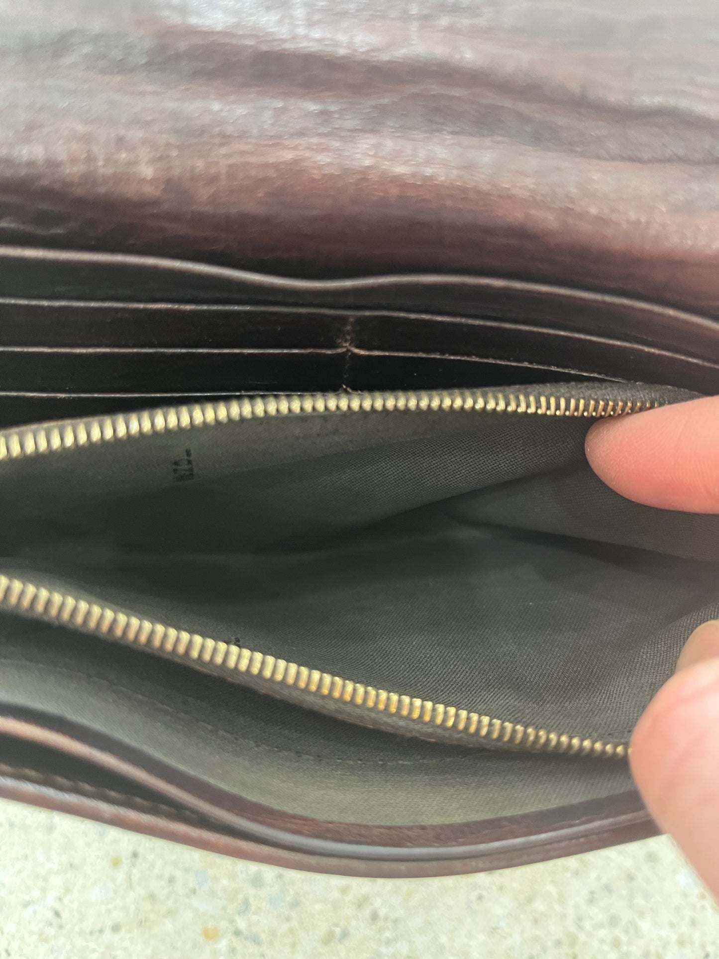 Pre-Loved Fendi FF Long Logo Wallet