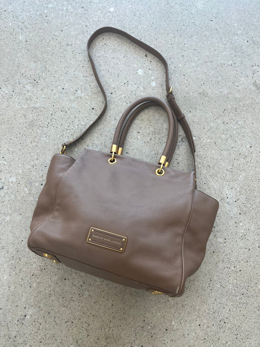 Marc by Marc Jacobs Leather Satchel - Mushroom