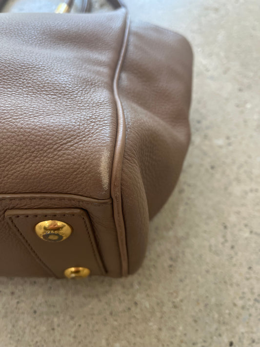Marc by Marc Jacobs Leather Satchel - Mushroom