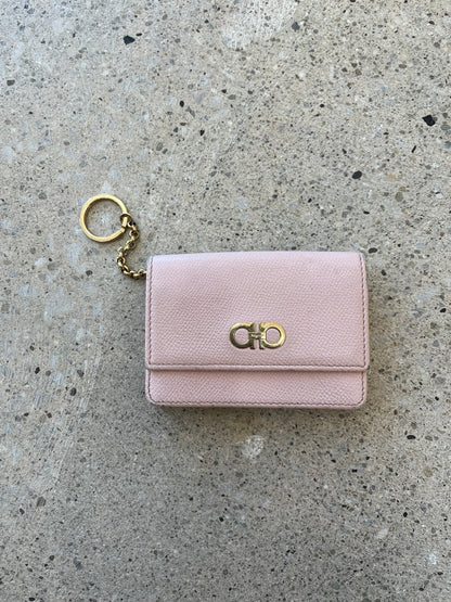 Pre-Loved Salvatore Ferragamo Keychain Wallet - Pink