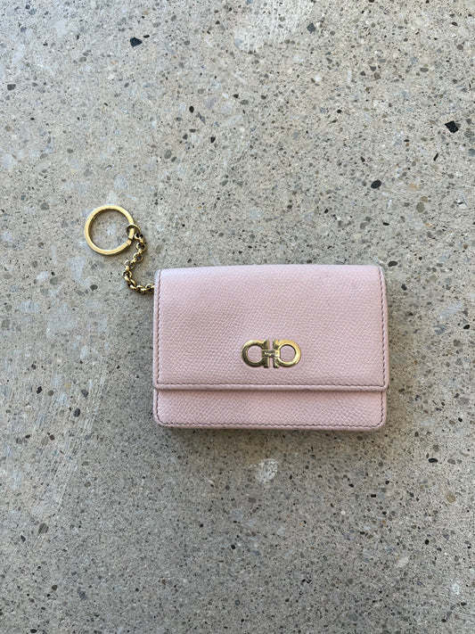 Pre-Loved Salvatore Ferragamo Keychain Wallet - Pink