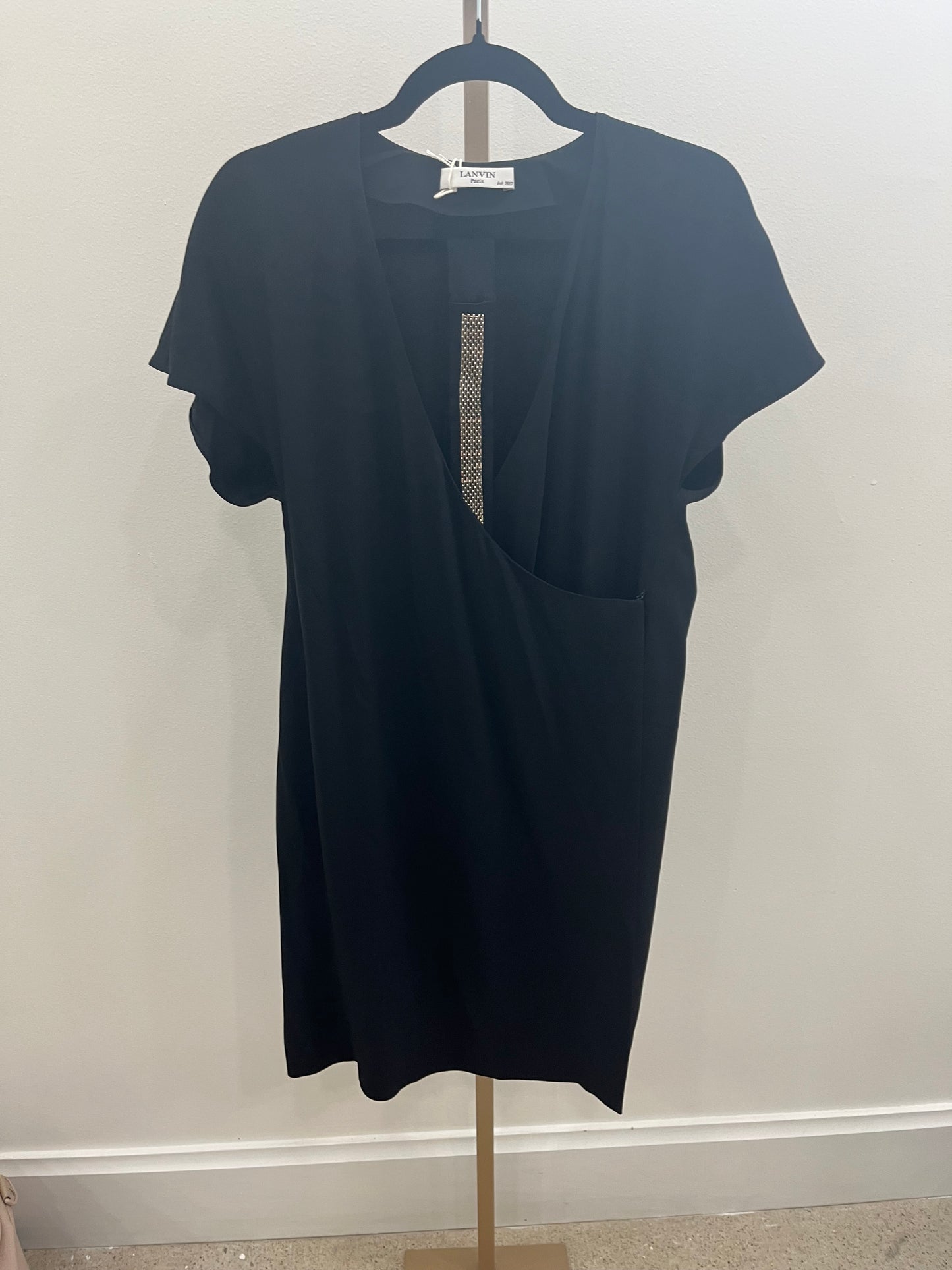 Lanvin 2017 Wrap Dress with Belt Detail - Black