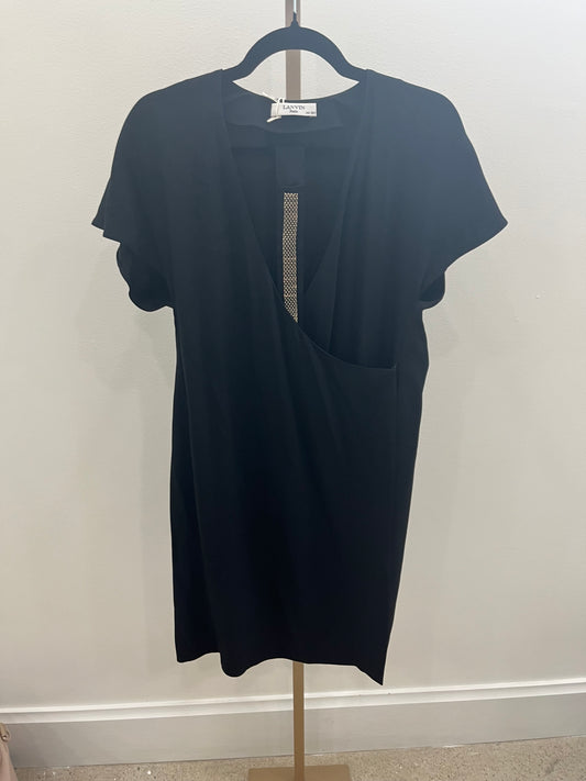 Lanvin 2017 Wrap Dress with Belt Detail - Black