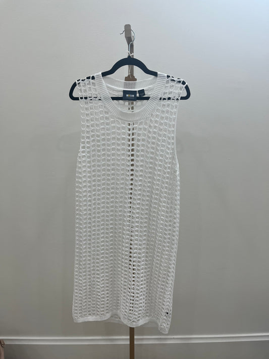 Maeve Woven Long Cover Up - White
