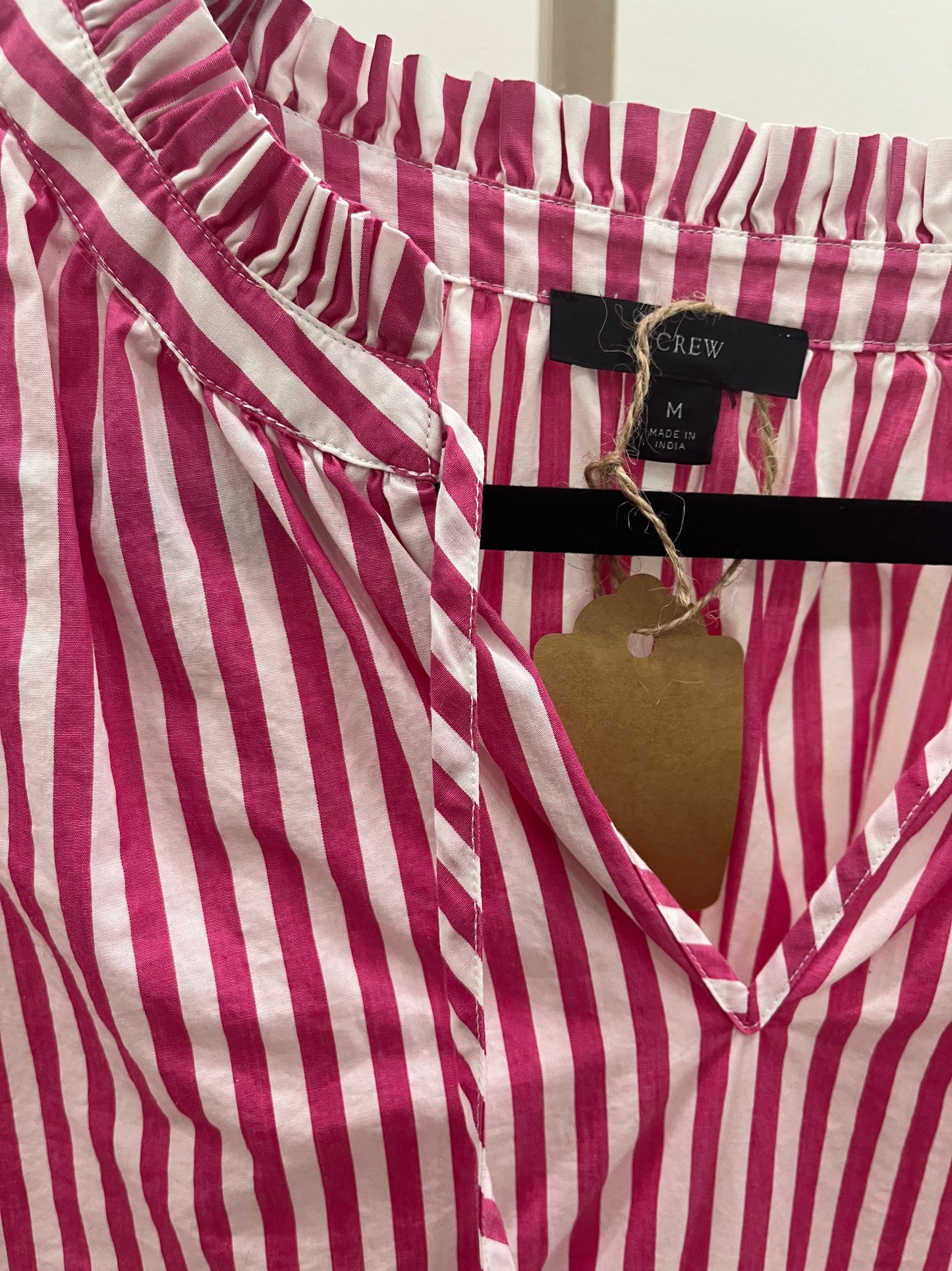 J.Crew Striped Top - Pink/Wht