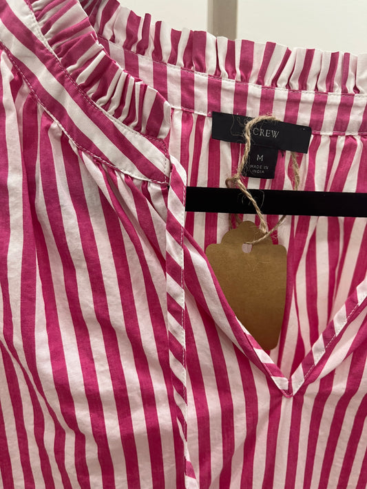 J.Crew Striped Top - Pink/Wht
