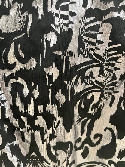 1.State Sleigh It Blouse - Blk/Silver