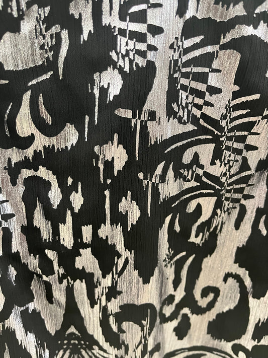 1.State Sleigh It Blouse - Blk/Silver