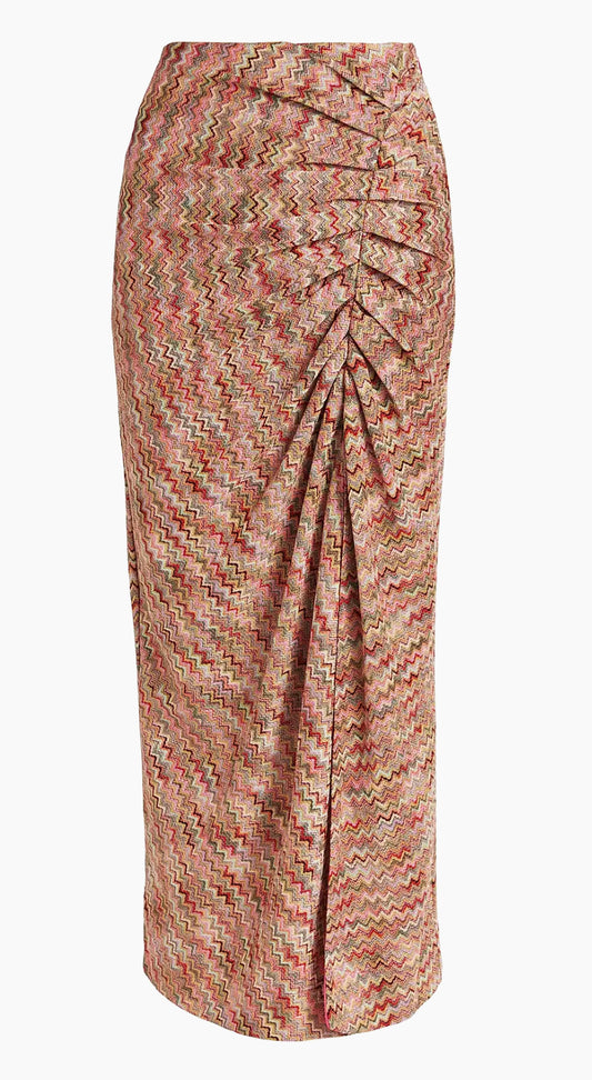 Ramy Brook Mable Skirt - Pink Punch Chevron