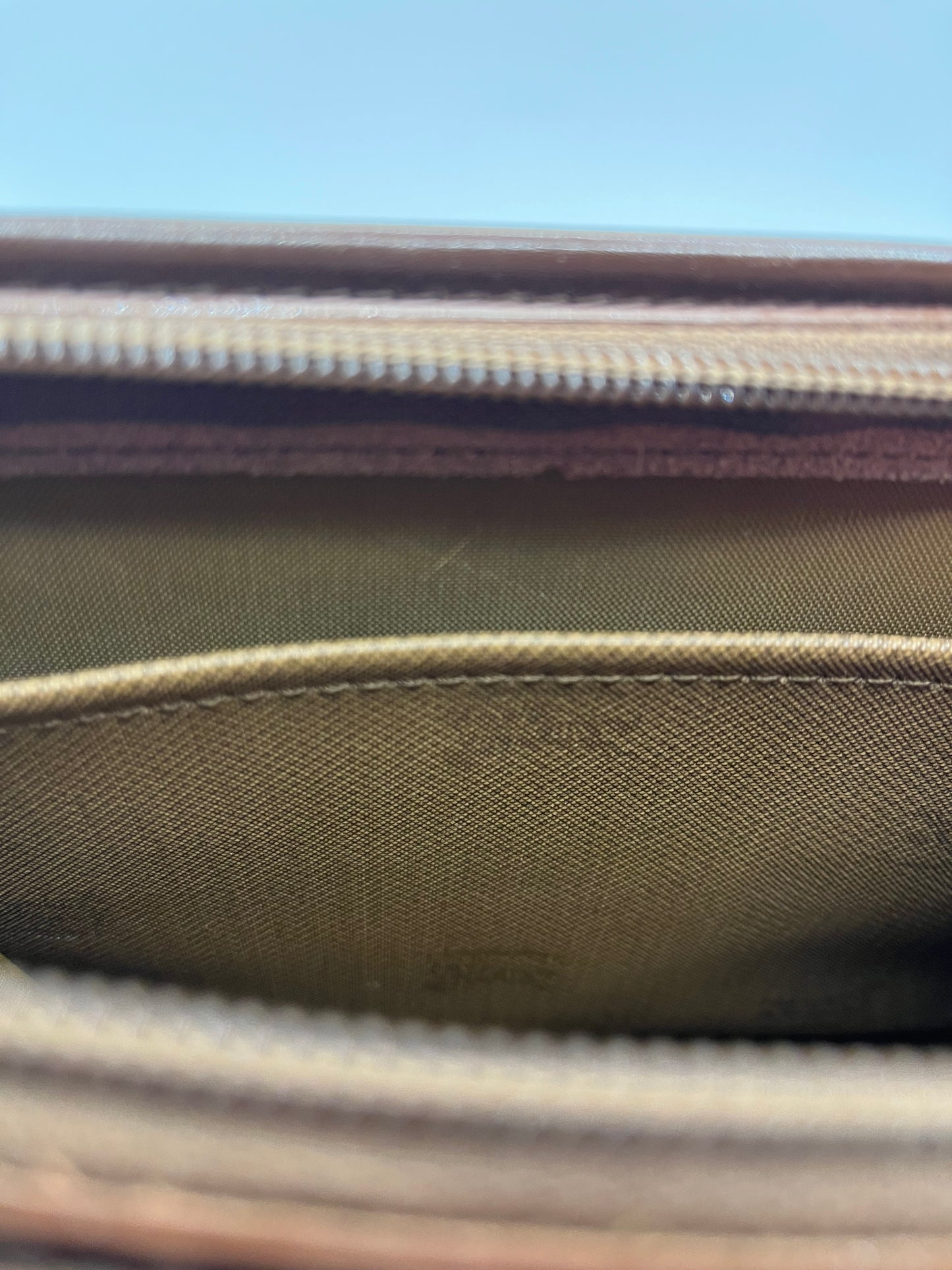 Pre-Loved Burberrys Nova Check Canvas Clutch - Brwn/Beige