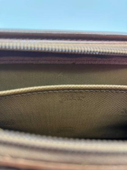 Pre-Loved Burberrys Nova Check Canvas Clutch - Brwn/Beige