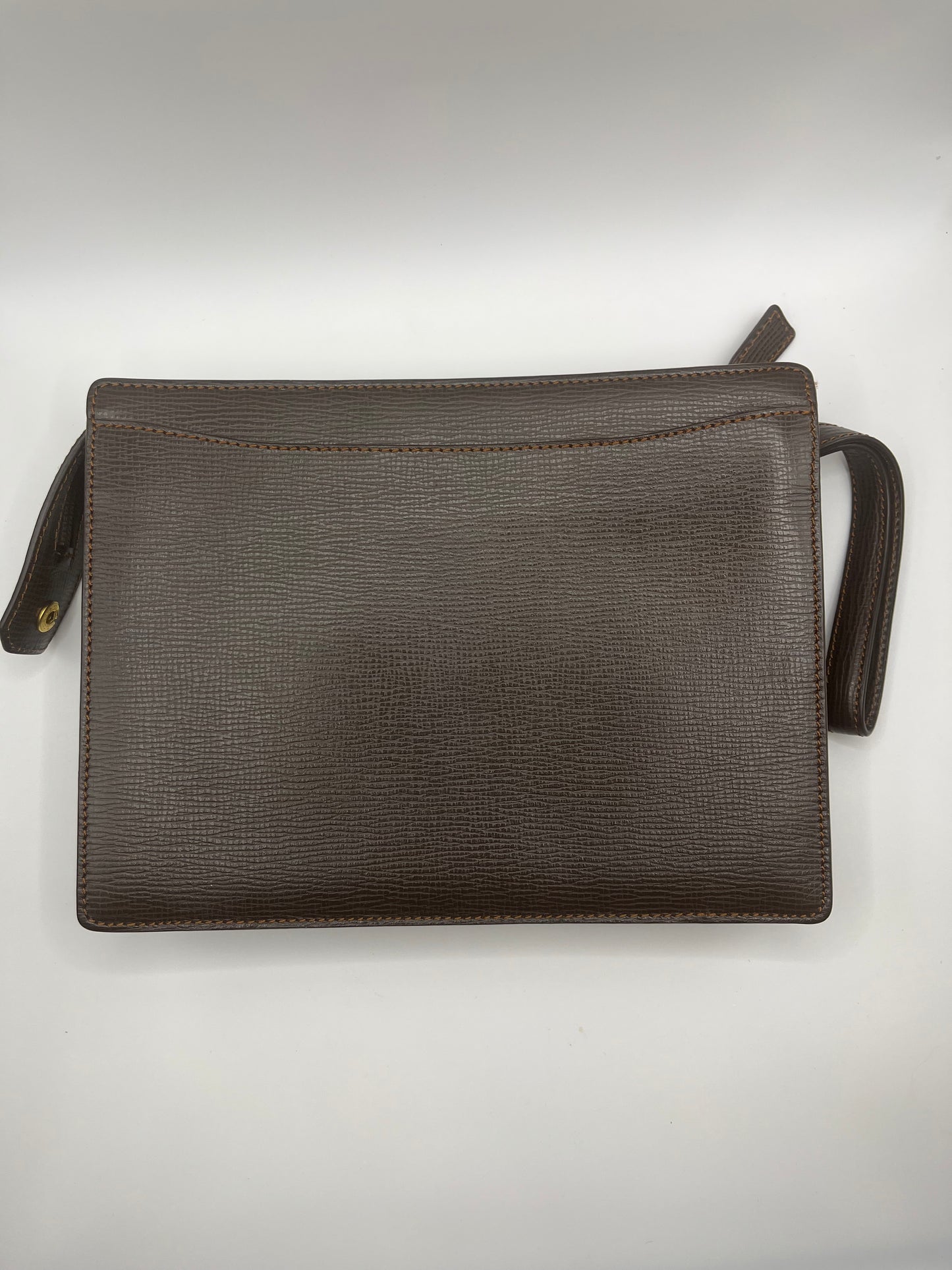 Pre-Loved Loewe Leather Clutch Wristlet - Brown