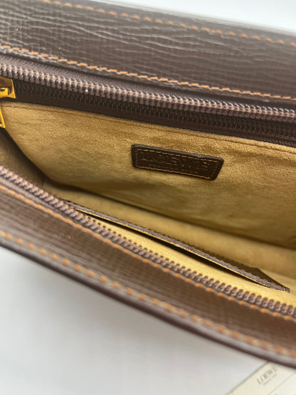 Pre-Loved Loewe Leather Clutch Wristlet - Brown