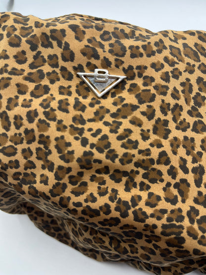 Pre-Loved Bottega Veneta Top Handle Shoulder Bag - Leopard Print