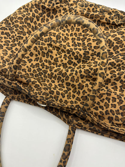 Pre-Loved Bottega Veneta Top Handle Shoulder Bag - Leopard Print