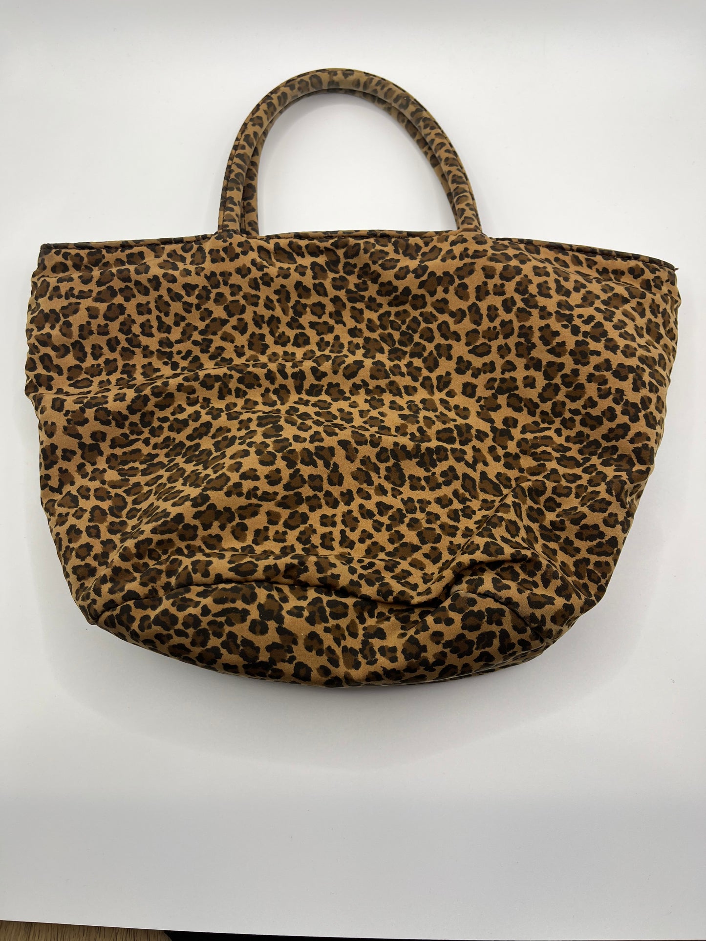 Pre-Loved Bottega Veneta Top Handle Shoulder Bag - Leopard Print
