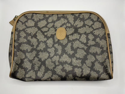 Pre-Loved Yves Saint Laurent Giraffe Print Clutch Bag - Tan/Brn