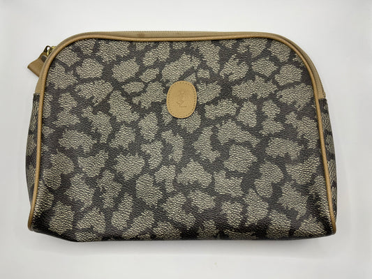 Pre-Loved Yves Saint Laurent Giraffe Print Clutch Bag - Tan/Brn