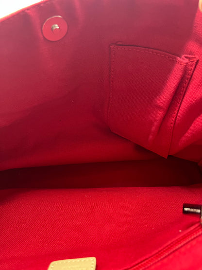 Pre-Loved Burberry Nova Check Canvas Tote - Beige/Red