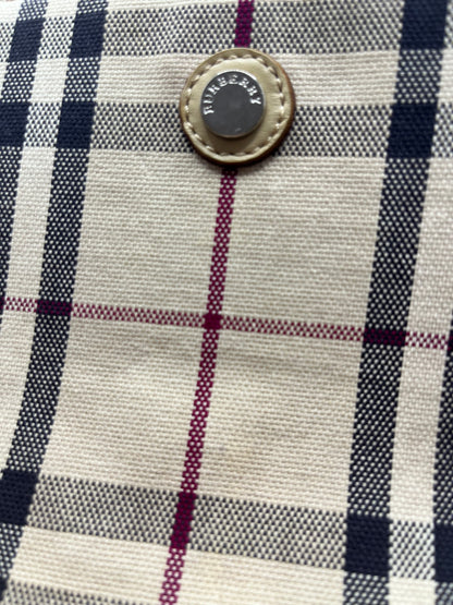 Pre-Loved Burberry Nova Check Canvas Tote - Beige/Red