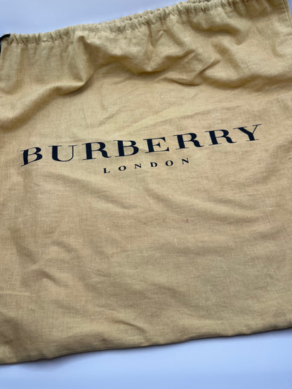 Pre-Loved Burberry Nova Check Canvas Tote - Beige/Red