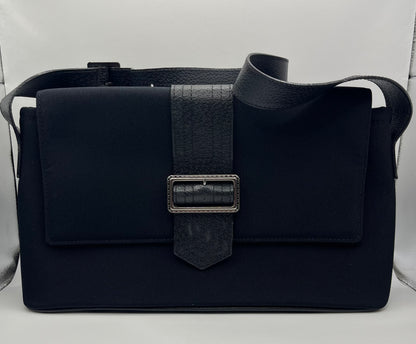 Pre-Loved Burberry Peekaboo Nylon Shoulder Bag - Blk