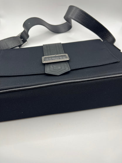 Pre-Loved Burberry Peekaboo Nylon Shoulder Bag - Blk